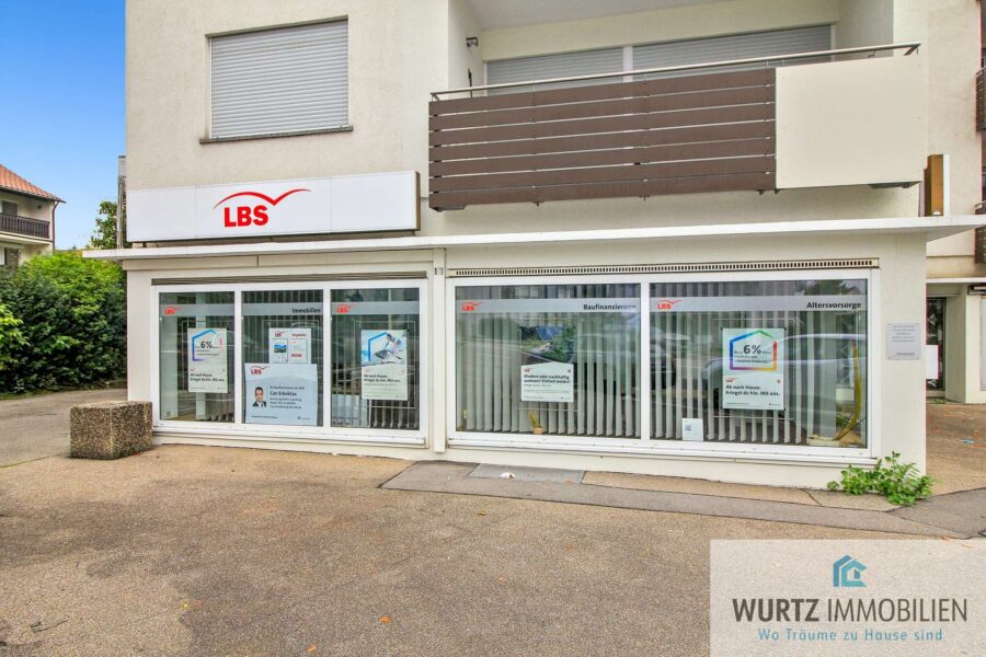 Ansicht Schaufensterflächen Südseite